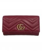 GUCCIグッチ）の古着「コンチネンタルウォレット」｜レッド