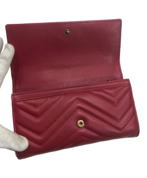 GUCCI（グッチ）GUCCI (グッチ) コンチネンタルウォレット レッドの古着・服飾アイテム