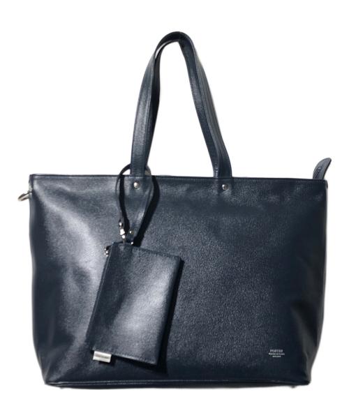 PORTER（ポーター）PORTER (ポーター) LINK TOTE BAG L /  トートバッグ ネイビーの古着・服飾アイテム