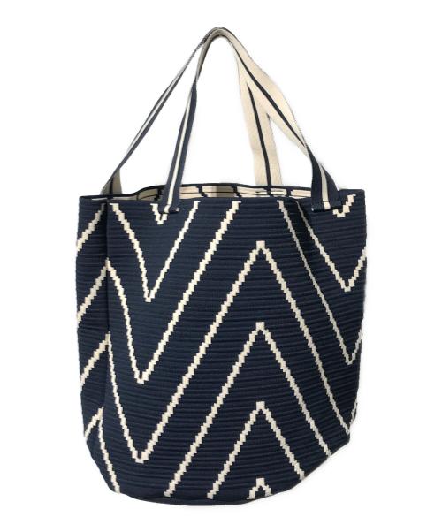 VIVAIA（ビバイア）VIVAIA (ビバイア) トートバケットバッグ ネイビーの古着・服飾アイテム