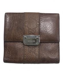 GUCCI（グッチ）の古着「2つ折り財布」｜ブラウン