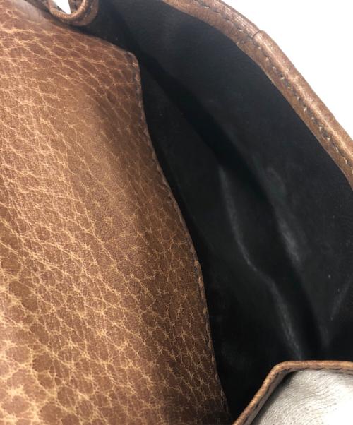 GUCCI（グッチ）GUCCI (グッチ) 2つ折り財布 ブラウンの古着・服飾アイテム