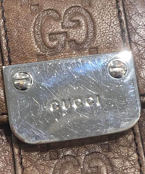 GUCCI（グッチ）GUCCI (グッチ) 2つ折り財布 ブラウンの古着・服飾アイテム