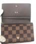 中古・古着 LOUIS VUITTON (ルイ ヴィトン) 2つ折り財布 ブラウン：16000円