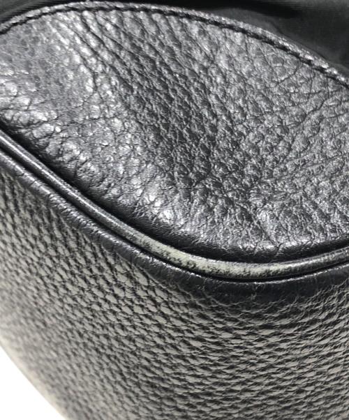 PRADA（プラダ）PRADA (プラダ) レザー切替ナイロンハンドバッグ ブラックの古着・服飾アイテム