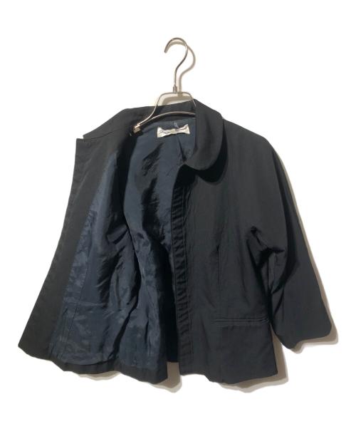 ROBE DE CHAMBRE COMME DES GARCONS（ローブドシャンブル コムデギャルソン）ROBE DE CHAMBRE COMME DES GARCONS (ローブドシャンブル コムデギャルソン) 丸襟ジャケット ブラック サイズ:Mの古着・服飾アイテム