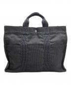 HERMESエルメス）の古着「エールライントートバッグ」｜グレー