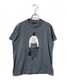 PRADA（プラダ）の古着「スタッズ付きアップリケTシャツ/半袖カットソー」｜グレー