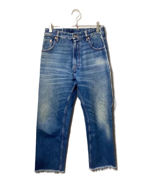 MM6 Maison Margiela（エムエムシックスメゾンマルジェラ）MM6 Maison Margiela (エムエムシックスメゾンマルジェラ) Patch denim pants(パッチデニムパンツ) インディゴ サイズ:38の古着・服飾アイテム