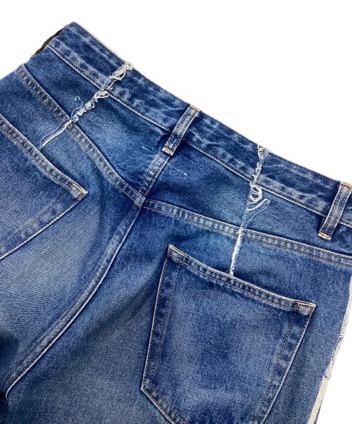 MM6 Maison Margiela（エムエムシックスメゾンマルジェラ）MM6 Maison Margiela (エムエムシックスメゾンマルジェラ) Patch denim pants(パッチデニムパンツ) インディゴ サイズ:38の古着・服飾アイテム