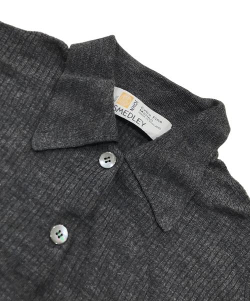 JOHN SMEDLEY（ジョンスメドレー）JOHN SMEDLEY (ジョンスメドレー) リブニットシャツ グレー サイズ:Sの古着・服飾アイテム
