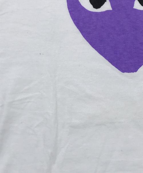 PLAY COMME des GARCONS（プレイコムデギャルソン）PLAY COMME des GARCONS (プレイコムデギャルソン) ハートワッペンTシャツ/クルーネック半袖Tシャツ ホワイト サイズ:Mの古着・服飾アイテム