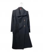 Vivienne Westwood RED LABELヴィヴィアンウエストウッドレッドレーベル）の古着「オーブボタンウールコート」｜ブラック