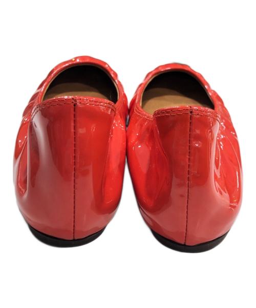 LANVIN（ランバン）LANVIN (ランバン) パテントレザーバレエシューズ オレンジ サイズ:37 1/2の古着・服飾アイテム