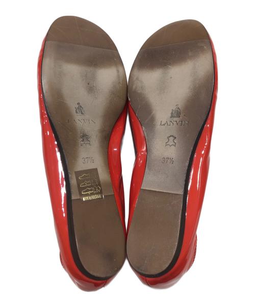 LANVIN（ランバン）LANVIN (ランバン) パテントレザーバレエシューズ オレンジ サイズ:37 1/2の古着・服飾アイテム
