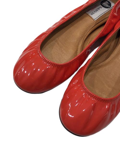 LANVIN（ランバン）LANVIN (ランバン) パテントレザーバレエシューズ オレンジ サイズ:37 1/2の古着・服飾アイテム