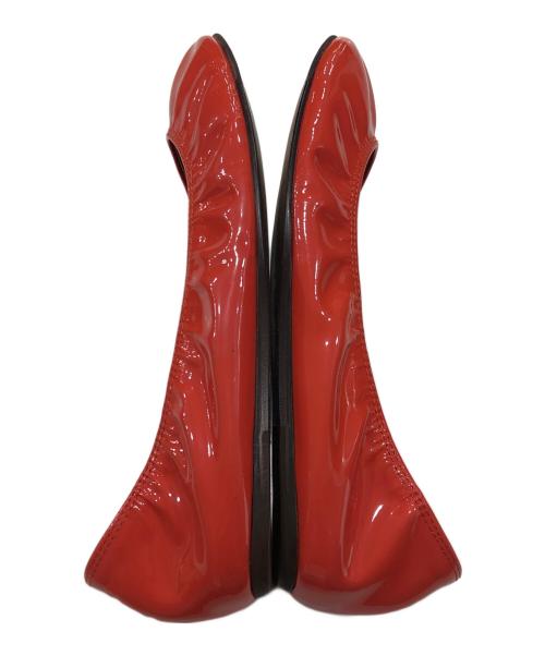 LANVIN（ランバン）LANVIN (ランバン) パテントレザーバレエシューズ オレンジ サイズ:37 1/2の古着・服飾アイテム