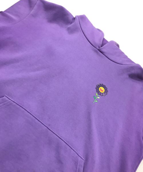 J balvin（J.バルヴィン）J balvin (J.バルヴィン) TAKASHI MURAKAMI (タカシ ムラカミ) プルオーバーパーカー/ロゴフーディー パープル サイズ:Sの古着・服飾アイテム