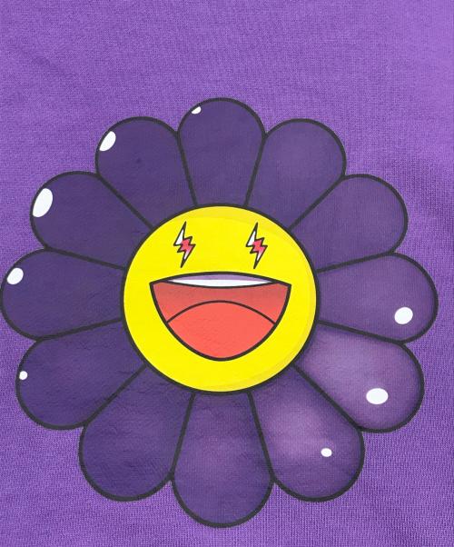 J balvin（J.バルヴィン）J balvin (J.バルヴィン) TAKASHI MURAKAMI (タカシ ムラカミ) プルオーバーパーカー/ロゴフーディー パープル サイズ:Sの古着・服飾アイテム