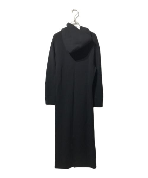 JUSGLITTY（ジャスグリッティー）JUSGLITTY (ジャスグリッティー) ライトドロストパーカーワンピース/スウェットワンピース ブラック サイズ:2の古着・服飾アイテム