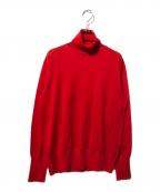 Spick and Spanスピック＆スパン）の古着「18Gタートルネックプルオーバー」｜レッド