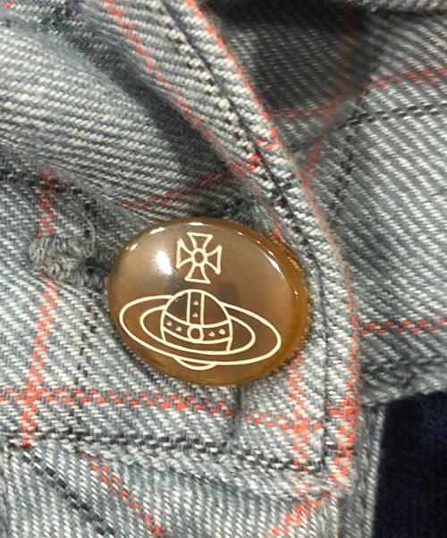 Vivienne Westwood RED LABEL（ヴィヴィアンウエストウッドレッドレーベル）Vivienne Westwood RED LABEL (ヴィヴィアンウエストウッドレッドレーベル) ロゴ刺繍ニット ネイビー サイズ:2の古着・服飾アイテム