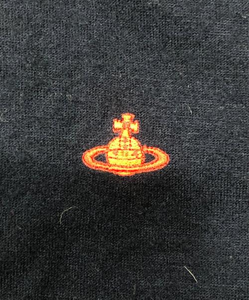 Vivienne Westwood RED LABEL（ヴィヴィアンウエストウッドレッドレーベル）Vivienne Westwood RED LABEL (ヴィヴィアンウエストウッドレッドレーベル) ロゴ刺繍ニット ネイビー サイズ:2の古着・服飾アイテム