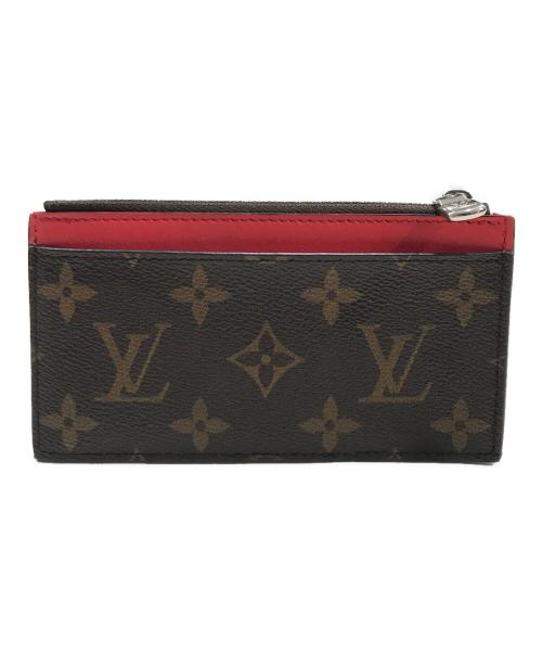 LOUIS VUITTON（ルイ ヴィトン）LOUIS VUITTON (ルイ ヴィトン) モノグラムマカサーフラグメント カードケース ブラウン×ブラックの古着・服飾アイテム