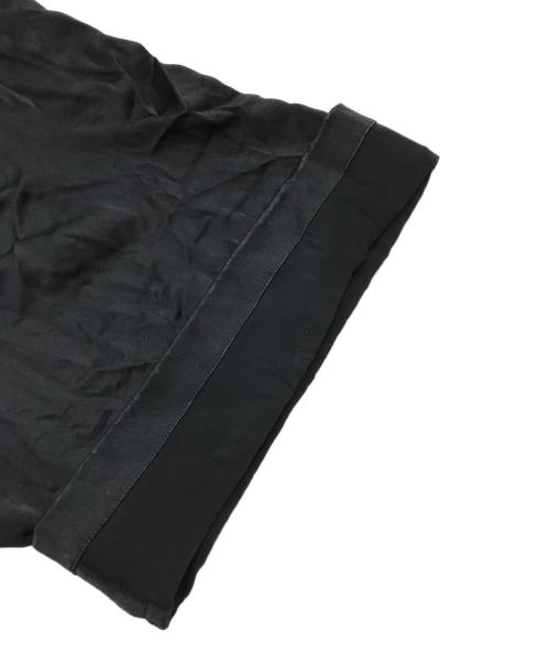 yohji yamamoto+noir（ヨウジヤマモトプリュスノアール）yohji yamamoto+noir (ヨウジヤマモトプリュスノアール) クロップドシルクパンツ/ハーフパンツ ブラック サイズ:1の古着・服飾アイテム