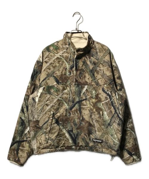 SUPREME（シュプリーム）Supreme (シュプリーム) POLARTEC SHEARLING REVERSIBLE PULLOVER カーキ サイズ:Sの古着・服飾アイテム