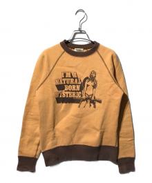 Hysteric Glamour（ヒステリックグラマー）の古着「プリントスウェット」｜オレンジ×ブラウン