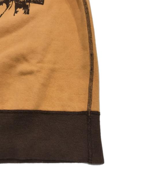 Hysteric Glamour（ヒステリックグラマー）Hysteric Glamour (ヒステリックグラマー) プリントスウェット オレンジ×ブラウン サイズ:FREEの古着・服飾アイテム