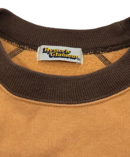 Hysteric Glamour（ヒステリックグラマー）Hysteric Glamour (ヒステリックグラマー) プリントスウェット オレンジ×ブラウン サイズ:FREEの古着・服飾アイテム