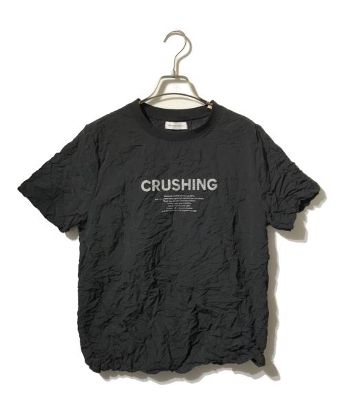 MAISON SPECIAL（メゾンスペシャル）MAISON SPECIAL (メゾンスペシャル) 半袖カットソー/CRUSHING Washer T-shirt ブラック サイズ:Freeの古着・服飾アイテム