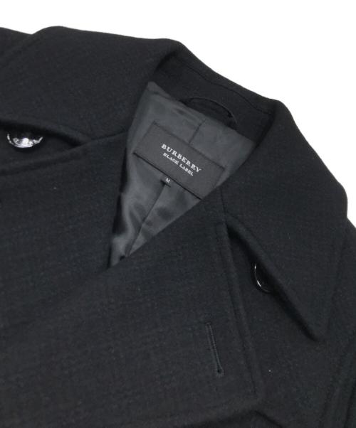 BURBERRY BLACK LABEL（バーバリーブラックレーベル）BURBERRY BLACK LABEL (バーバリーブラックレーベル) Pコート ブラック サイズ:Mの古着・服飾アイテム