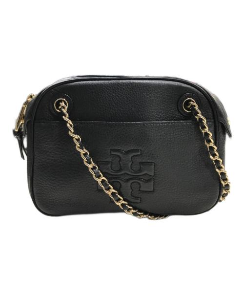 TORY BURCH（トリーバーチ）TORY BURCH (トリーバーチ) タッセルチェーンショルダーバッグ ブラックの古着・服飾アイテム