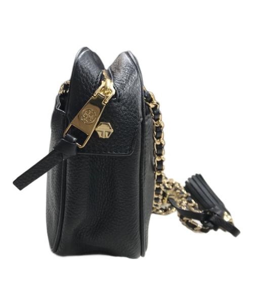 TORY BURCH（トリーバーチ）TORY BURCH (トリーバーチ) タッセルチェーンショルダーバッグ ブラックの古着・服飾アイテム