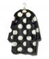 Kate Spade（ケイトスペード）の古着「ビッグドットエコファーコート」｜ホワイト×ブラック