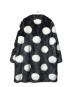 Kate Spade (ケイトスペード) ビッグドットエコファーコート ホワイト×ブラック サイズ:12：12000円