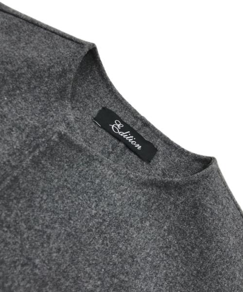 edition（エディション）Edition (エディション) ウールメルトン1ホックコート グレー サイズ:Fの古着・服飾アイテム