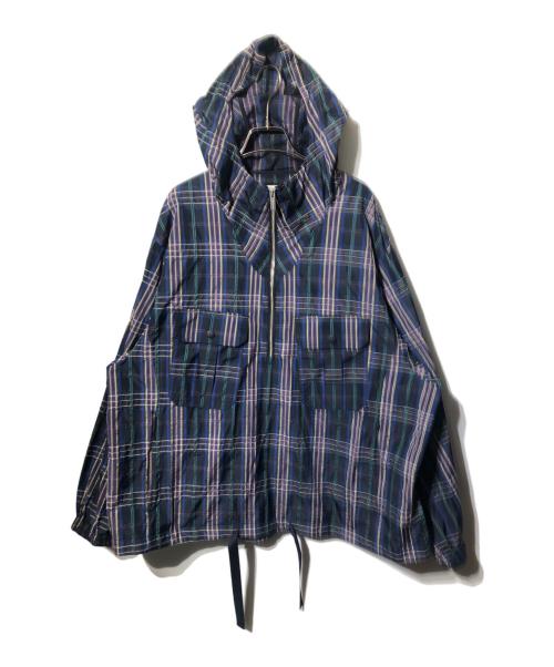 WHITE MOUNTAINEERING（ホワイトマウンテ二アニング）WHITE MOUNTAINEERING (ホワイトマウンテ二アニング) WIDE GUSSET SLEEVE DOBBY CHECK ANORAK マルチカラー サイズ:3の古着・服飾アイテム