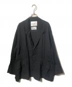 WHITE MOUNTAINEERINGホワイトマウンテ二アニング）の古着「ジャガードラペルジャケット/JACQUARD LAPEL JACKET」｜ブラック