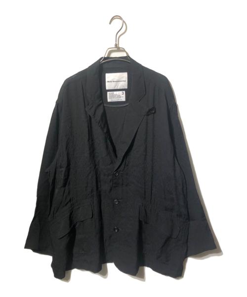 WHITE MOUNTAINEERING（ホワイトマウンテ二アニング）WHITE MOUNTAINEERING (ホワイトマウンテ二アニング) ジャガードラペルジャケット/JACQUARD LAPEL JACKET ブラック サイズ:3の古着・服飾アイテム