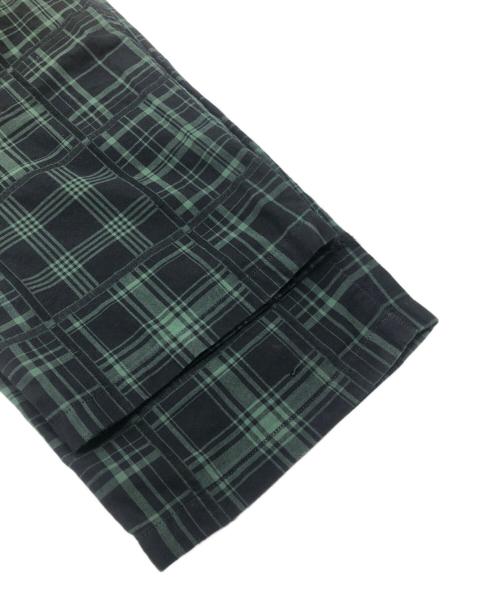 WHITE MOUNTAINEERING（ホワイトマウンテ二アニング）WHITE MOUNTAINEERING (ホワイトマウンテ二アニング) CHECK JACQUARD TAPERED EASY PANTS グリーン×ブラック サイズ:2の古着・服飾アイテム