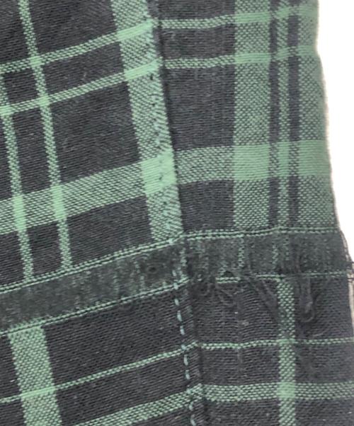 WHITE MOUNTAINEERING（ホワイトマウンテ二アニング）WHITE MOUNTAINEERING (ホワイトマウンテ二アニング) CHECK JACQUARD TAPERED EASY PANTS グリーン×ブラック サイズ:2の古着・服飾アイテム