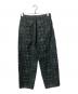 WHITE MOUNTAINEERING (ホワイトマウンテ二アニング) CHECK JACQUARD TAPERED EASY PANTS グリーン×ブラック サイズ:2：12000円