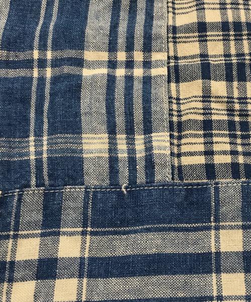 RRL（ダブルアールエル）RRL (ダブルアールエル) インディゴパッチワークキャンプシャツ ブルー サイズ:Sの古着・服飾アイテム