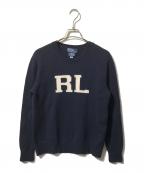 POLO RALPH LAURENポロ・ラルフローレン）の古着「RLロゴニット」｜ネイビー
