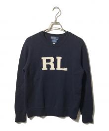 POLO RALPH LAUREN（ポロ・ラルフローレン）の古着「RLロゴニット」｜ネイビー