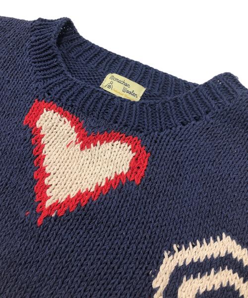 Mcmachan Woolen（マクマーンウーレン）Mcmachan Woolen (マクマーンウーレン) ニット ネイビー サイズ:Freeの古着・服飾アイテム
